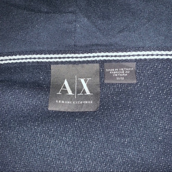 Armani Exchange Grey Hoodie M Size - Picture 3 of 5